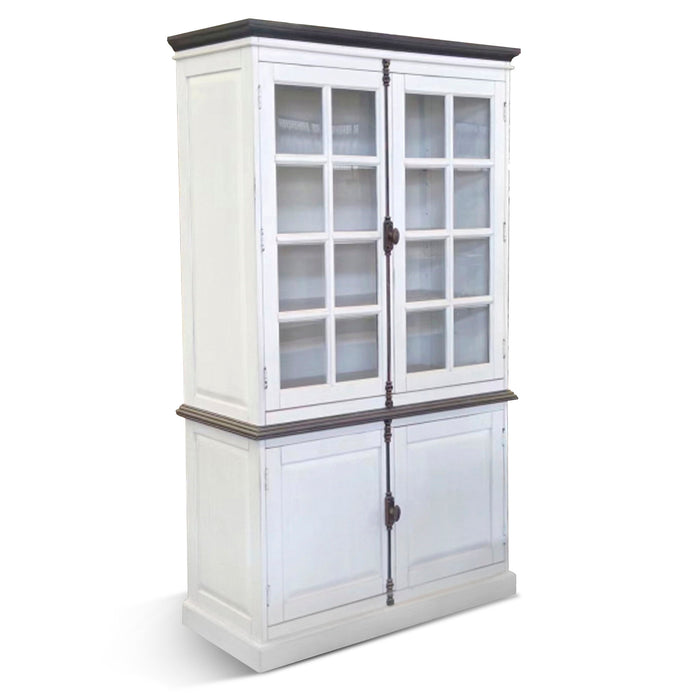 Carriage House - Buffet And Hutch - Cottage White / Europen Dark