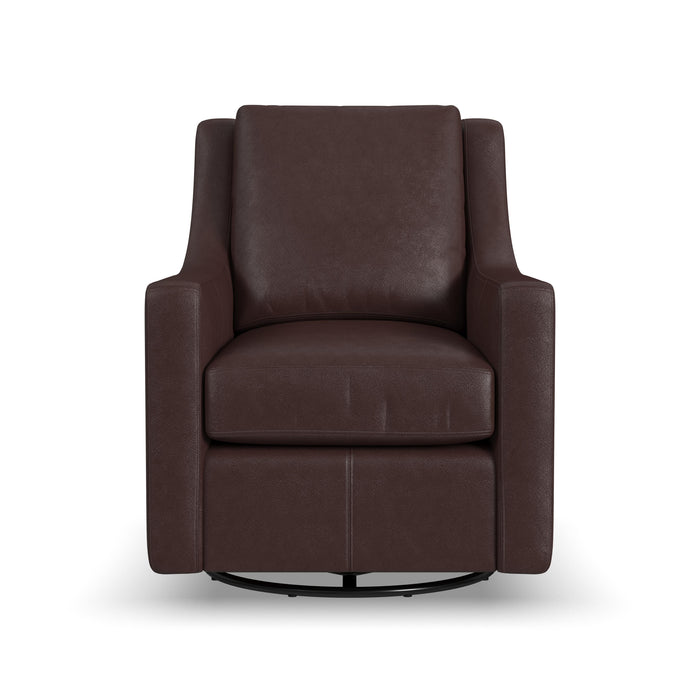 Murph - Stationary Swivel Chair - Dark Brown