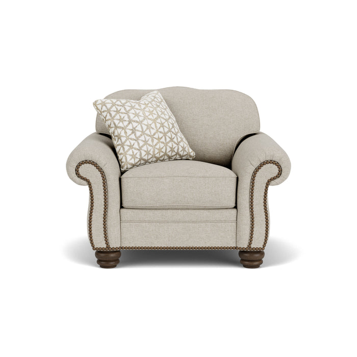 Bexley - Fabric Chair, Nailhead Trim - Beige