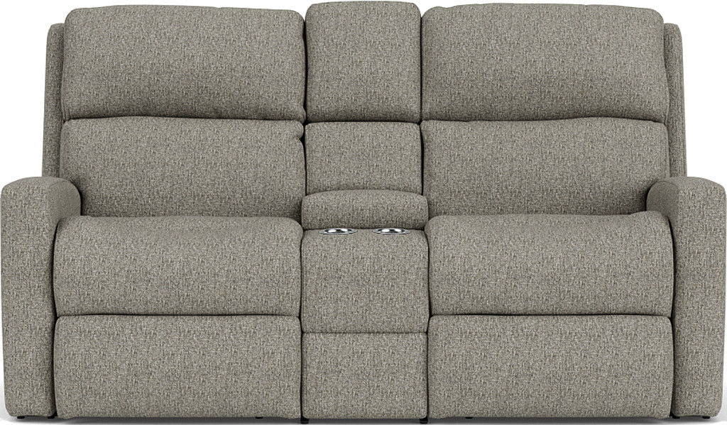 Catalina - Reclining Loveseat With Console - Gray