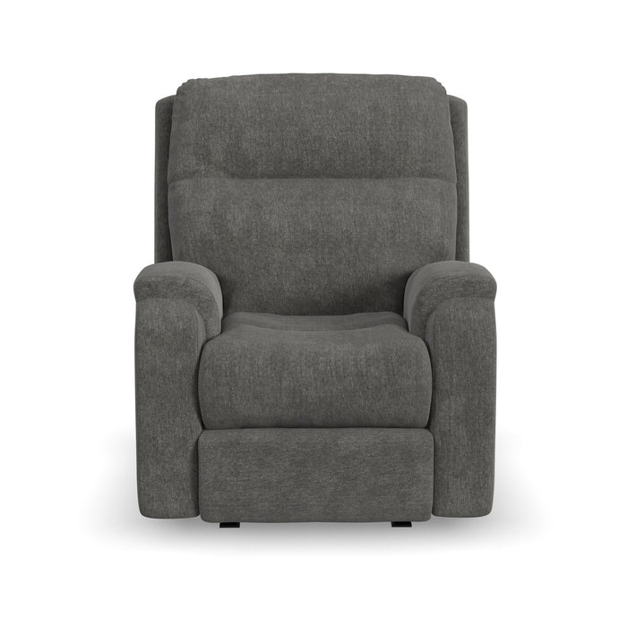 Penn - Fabric Power Rocking Recliner With Power Headrest & Lumbar