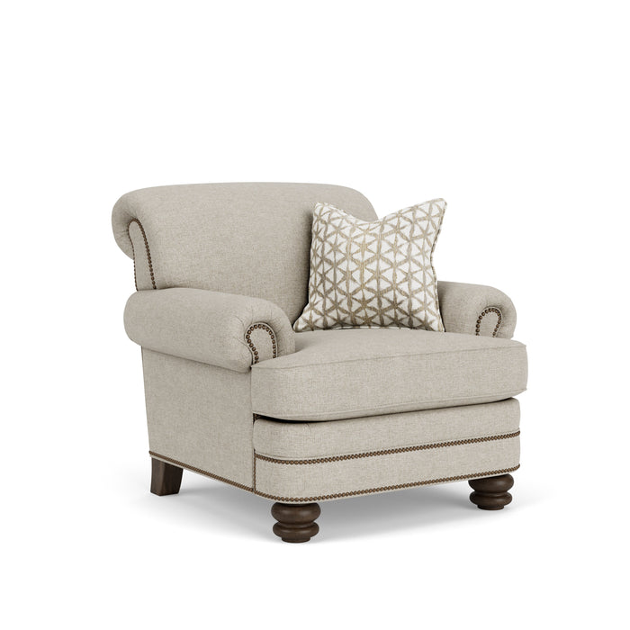 Bay Bridge - Chair, Nailhead Trim - Light Gray