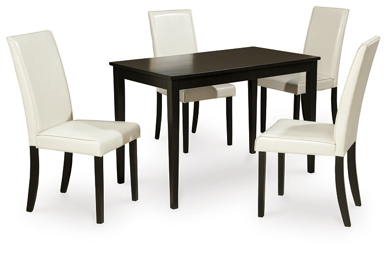 Kimonte Dining Table and 4 Chairs