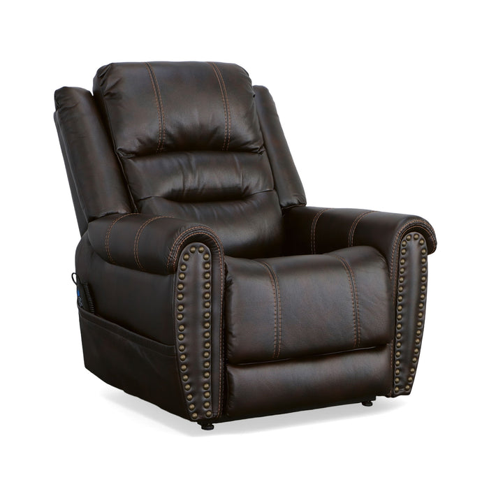 Oscar - Power Lift Recliner With Right-Hand Control & Power Headrest - Molasses