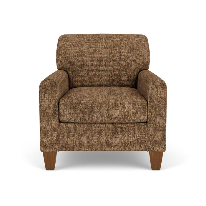 Moxy - Fabric Chair, Rounded Mailbox Arms