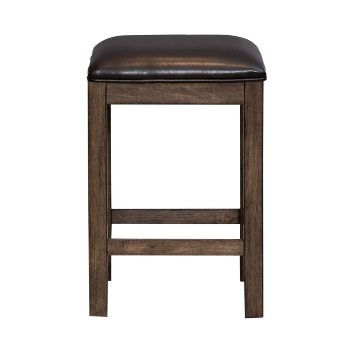 Lennox - Upholstered Console Stool - Dark Brown