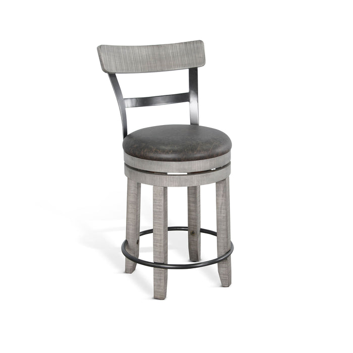 Alpine - Swivel Barstool With Cushion Seat