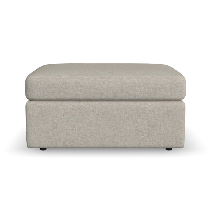 Sky - Stationary Square Cocktail Ottoman - Light Gray