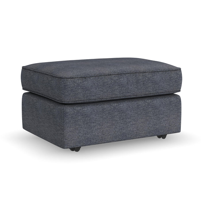 Vail - Fabric Ottoman - Blue