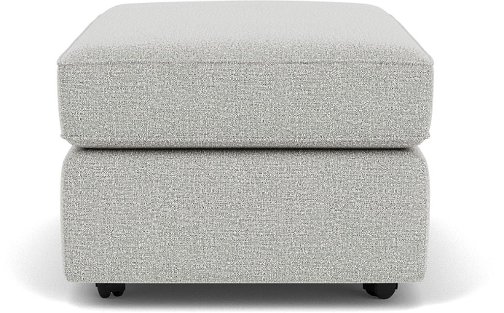 Vail - Cocktail Ottoman With Casters - Light Gray