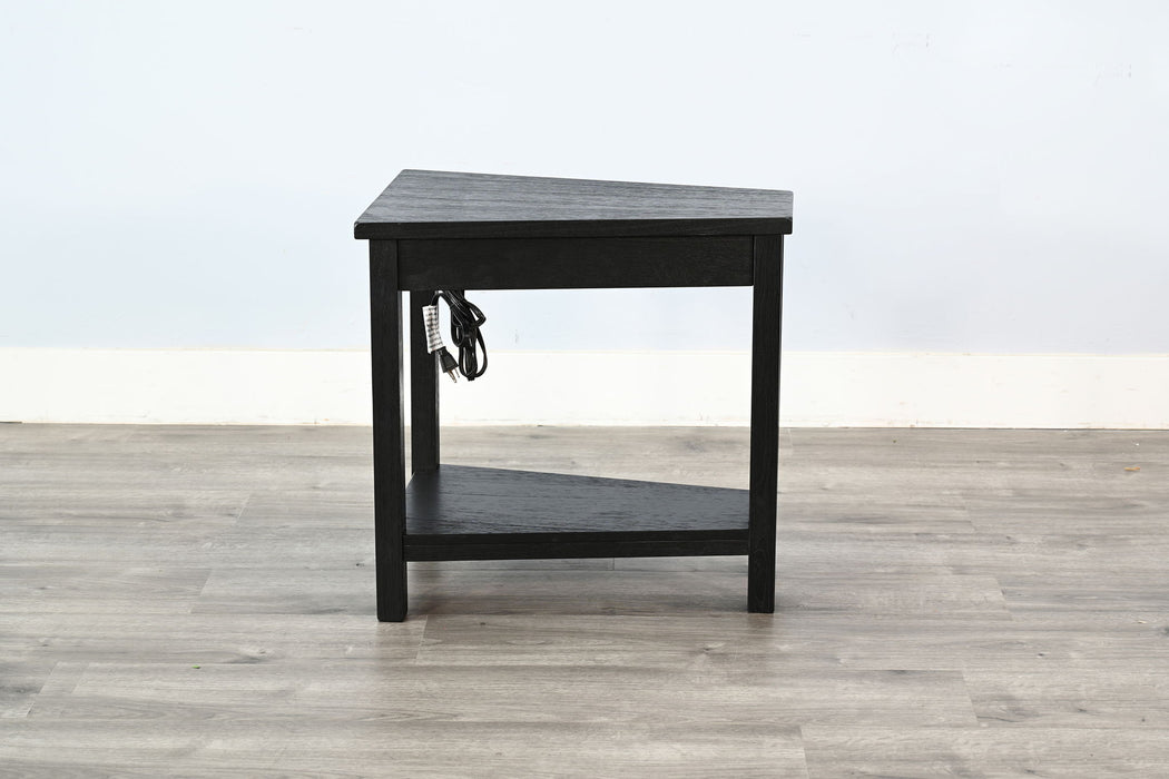 Chair Side Table With Power Strip
