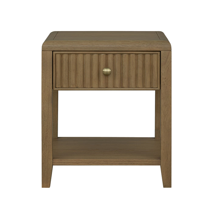 Reed - Chairside Table - Driftwood Oak