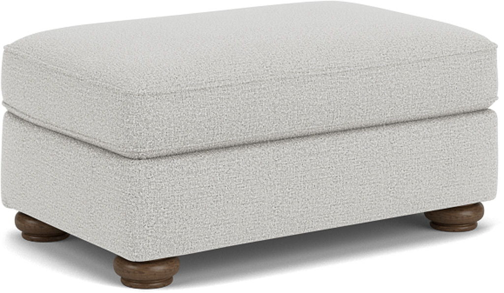Preston - Cocktail Ottoman - White