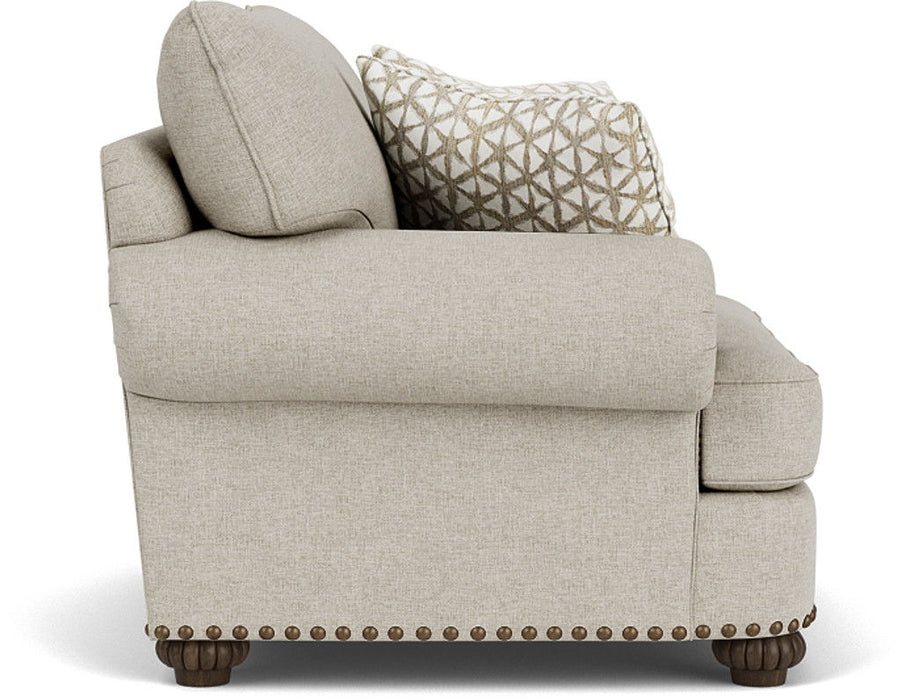Patterson - Chair, Nailhead Trim - Light Gray