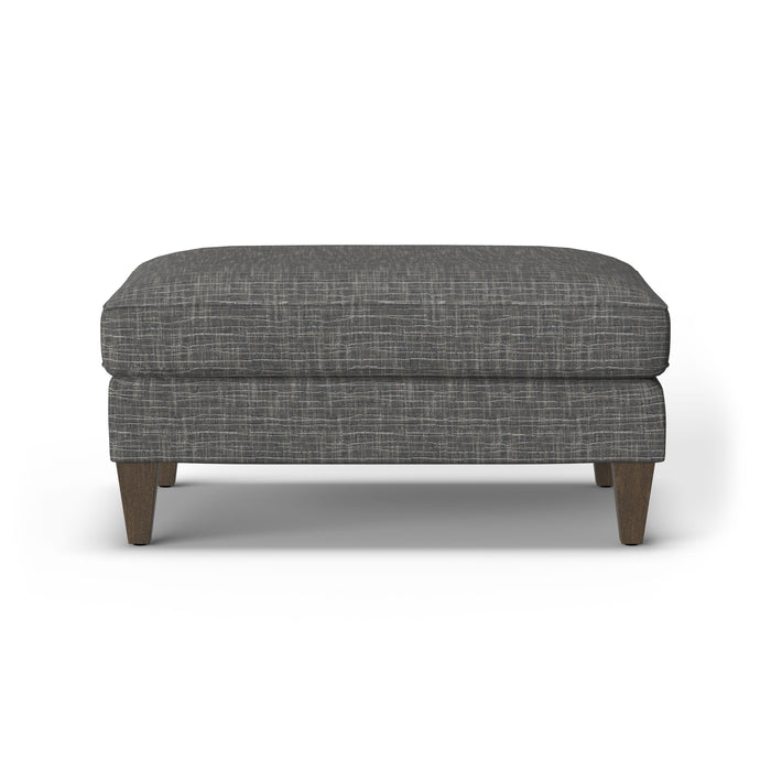 Digby - Fabric Cocktail Ottoman - Dark Gray