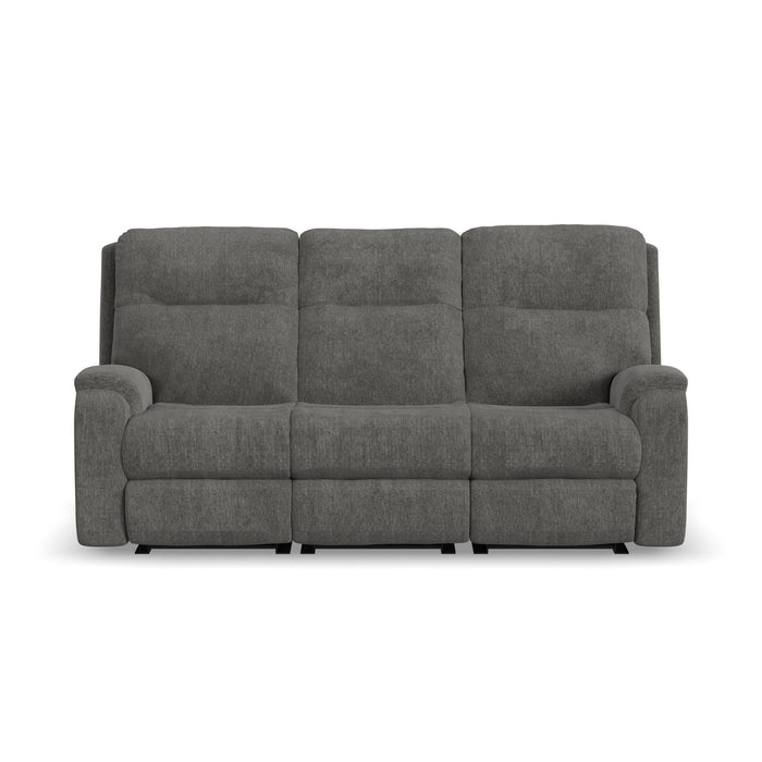 Penn - Power Reclining Sofa With Power Headrests & Lumbar - Dark Gray