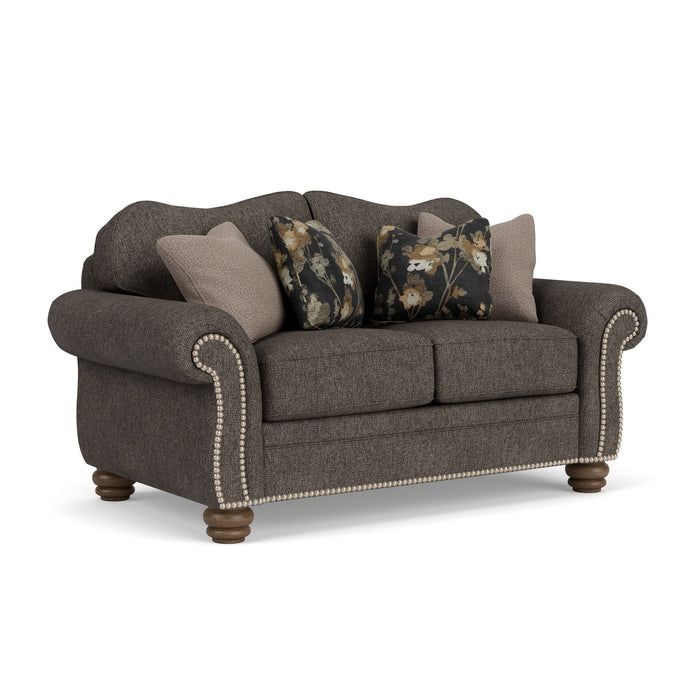 Bexley - Fabric Loveseat, Nailhead Trim