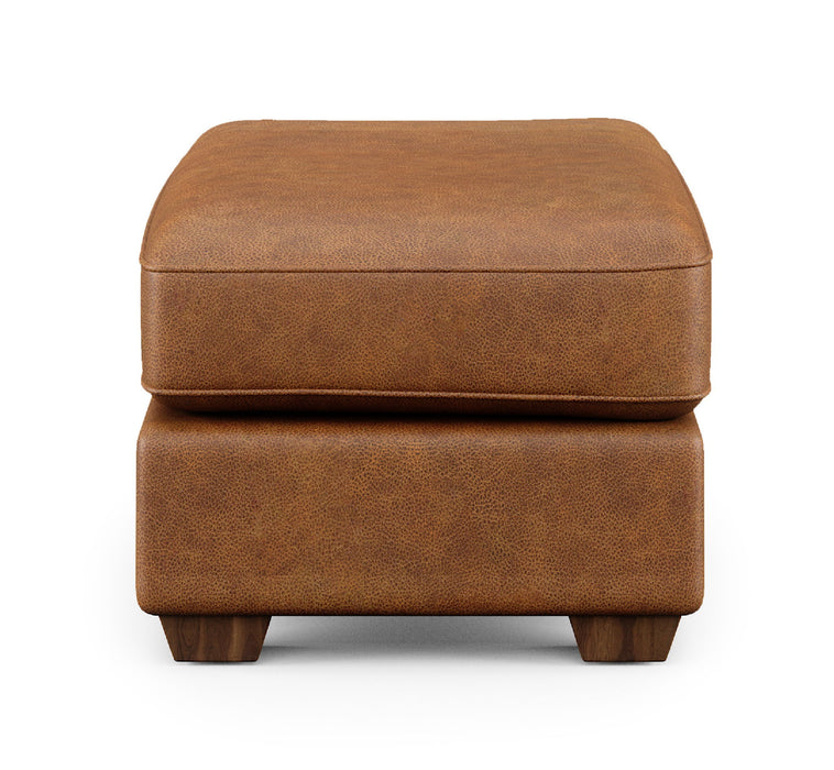Thornton - Cocktail Ottoman - Light Brown