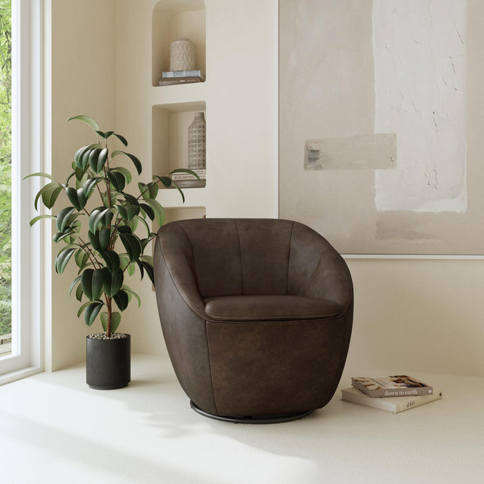 Wade - Swivel Chair - Milk Chocolate