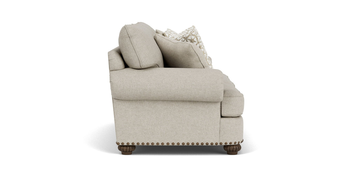Patterson - Sofa, Nailhead Trim - Light Gray