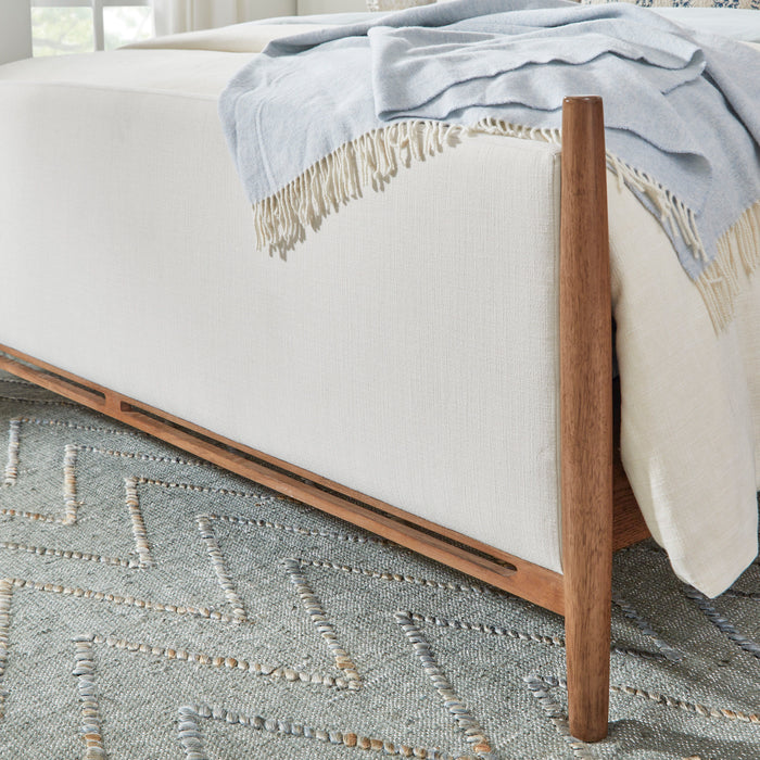 Verona - King Upholstered Bed - Dark Brown