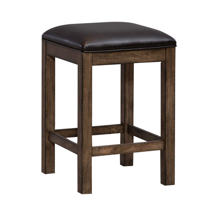 Lennox - Upholstered Console Stool - Dark Brown