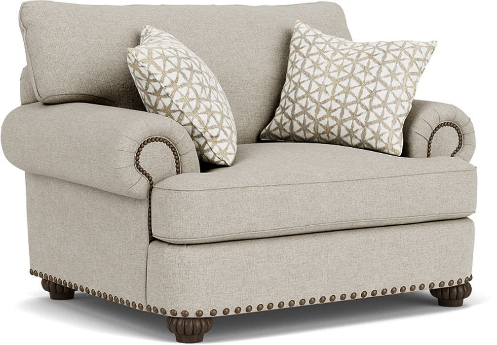 Patterson - Chair, Nailhead Trim - Light Gray