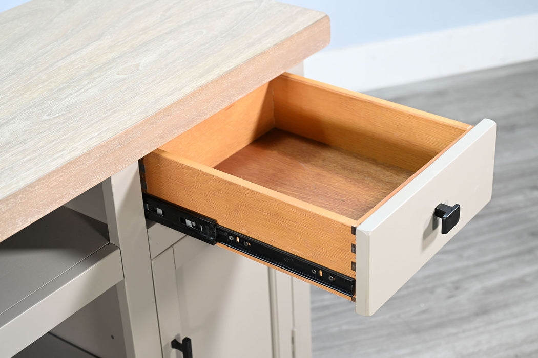 78" Media Console With Electric Fireplace