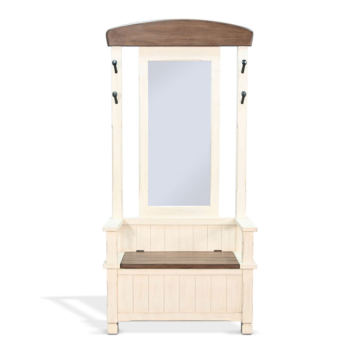 2537Mb - Hall Tree - Buckskin / Marble White