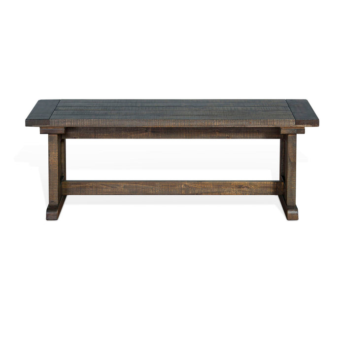 Homestead - Wood Side Bench - Tobacco Leaf