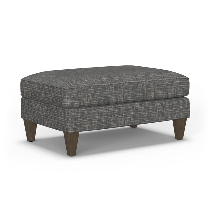 Digby - Fabric Cocktail Ottoman - Dark Gray