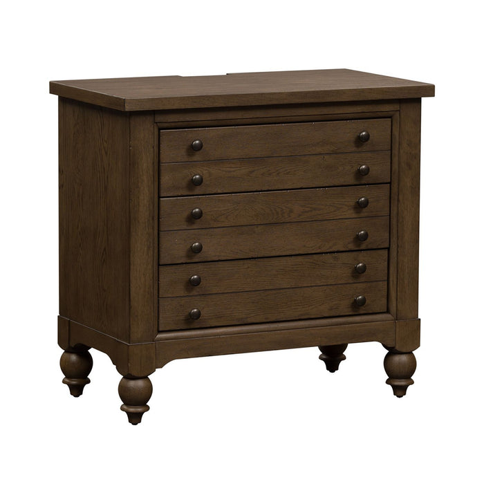 Americana Farmhouse - Bedside Chest With Charging Station