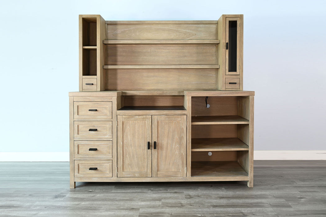 Wall Bar With Hutch - Wheat