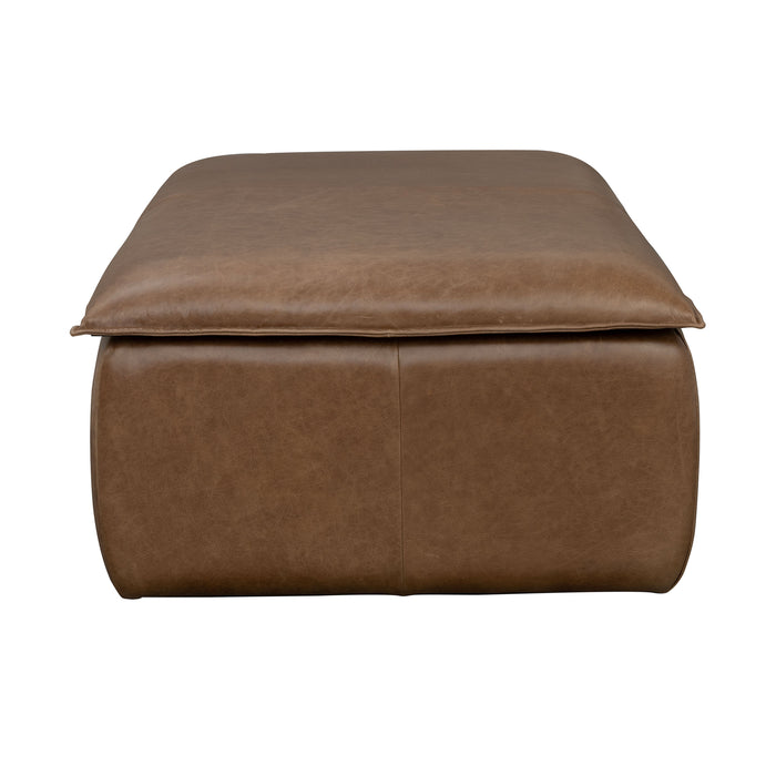 Crawford - Rectangular Storage Ottoman - Chestnut