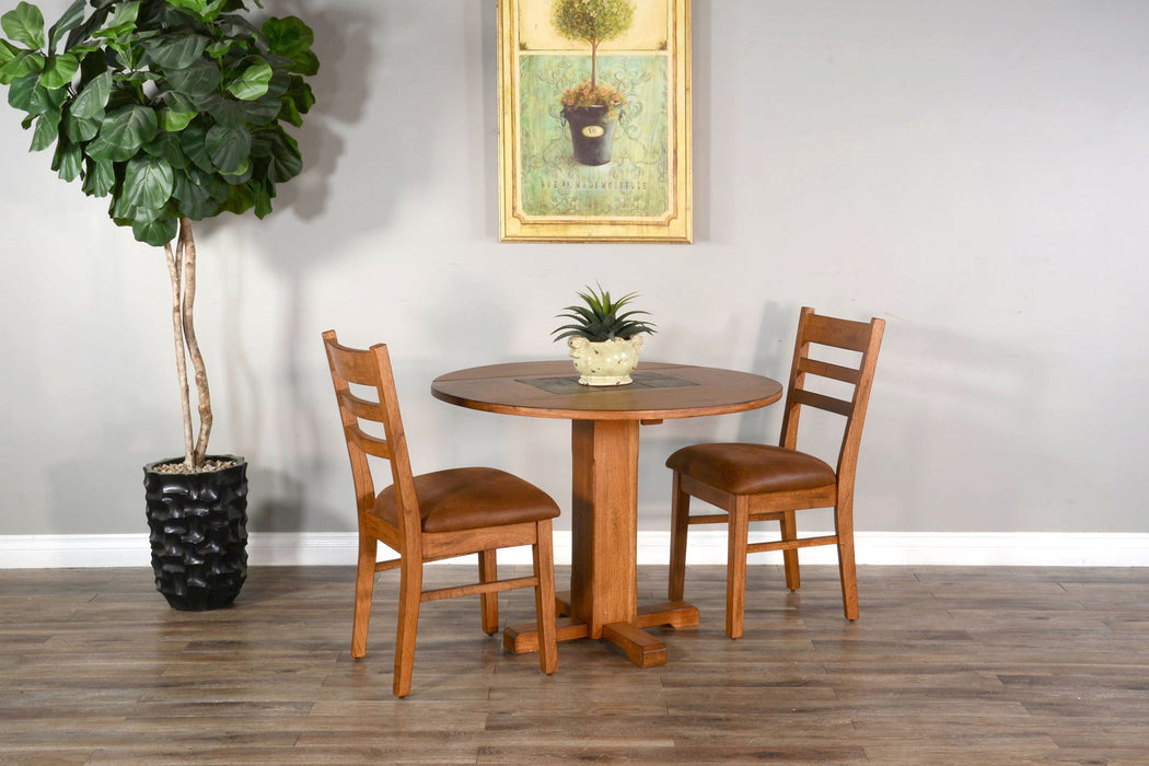 Drop Leaf 3 Piece Dining Set - Rustic Oak