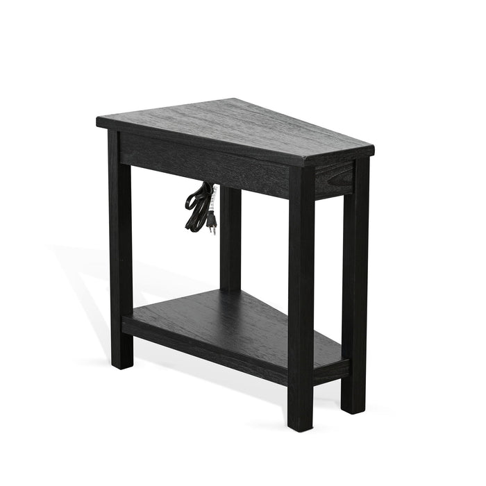 Chair Side Table With Power Strip