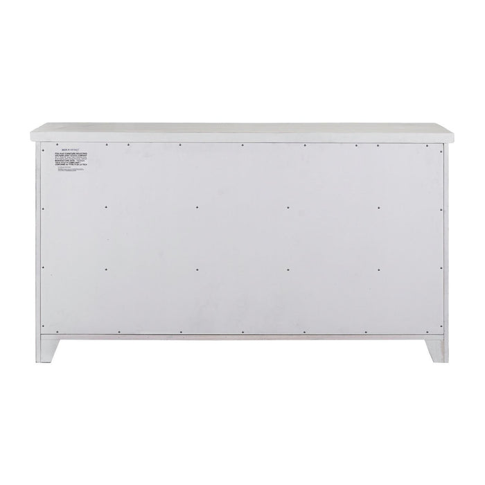 Backroads - 7 Drawer Dresser - Weathered White