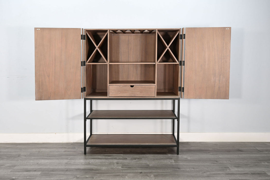 Violet - Wine Bar Cabinet - Oak Grove