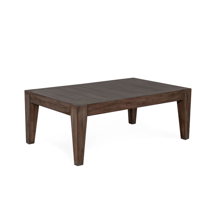 Doe Valley - Mahogany Wood Coffee Table - Taupe Brown