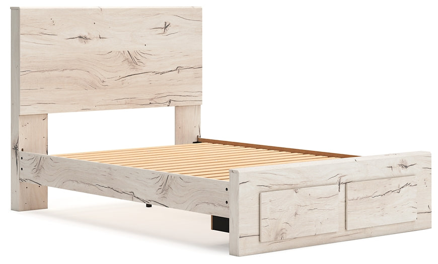 Full Panel Storage Bed with Mirrored Dresser