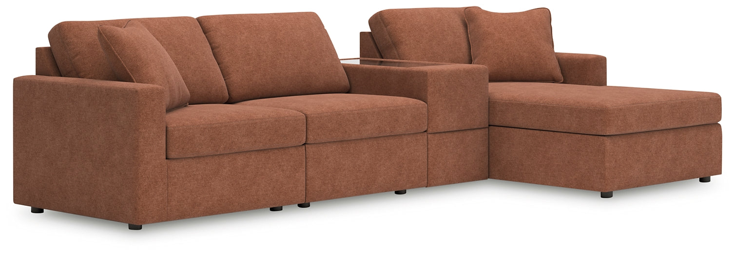 Modmax 4-Piece Sectional with Chaise and Storage Console