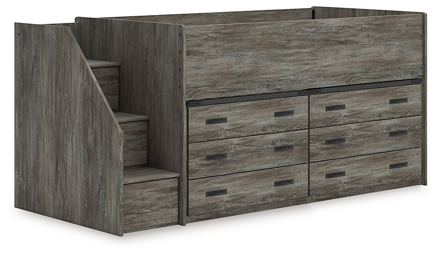 Frandern Twin Loft Bed with Drawer Storage