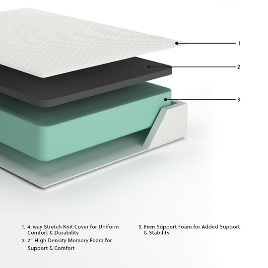 Chime 12 Inch Memory Foam  Mattress
