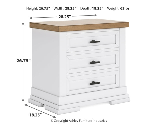 Ashbryn Queen Panel Storage Bed with Mirrored Dresser and Nightstand