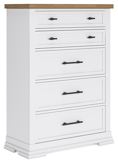 Ashbryn Queen Panel Storage Bed with Mirrored Dresser, Chest and Nightstand