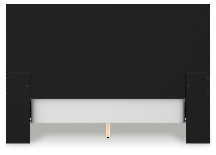 Londer Queen Panel Bed with Mirrored Dresser