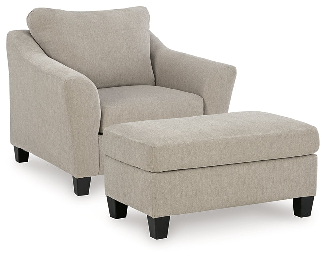 Willarae Chair and Ottoman