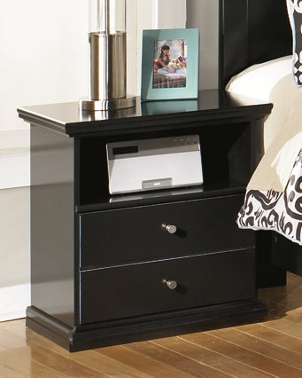 Twin Panel Bed with Mirrored Dresser, Chest and Nightstand