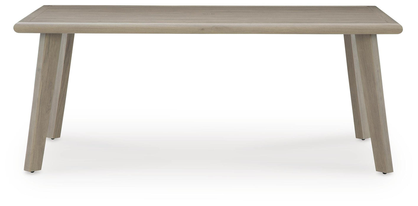 Cliff Trails RECT Dining Table w/UMB OPT