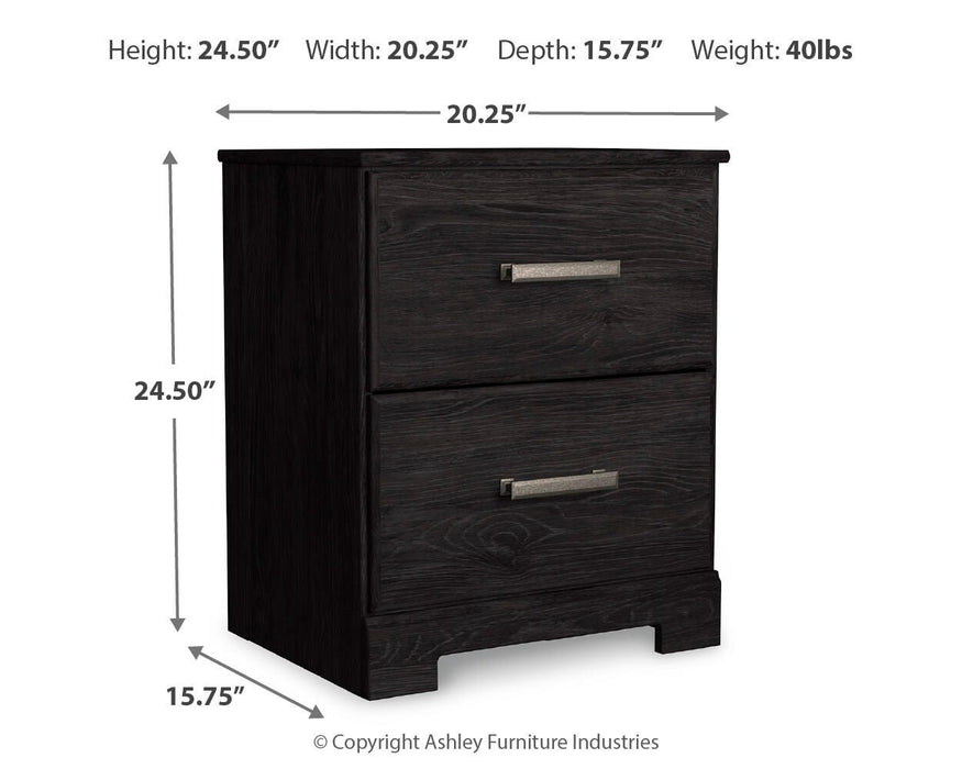 Belachime Twin Panel Bed with Mirrored Dresser and Nightstand